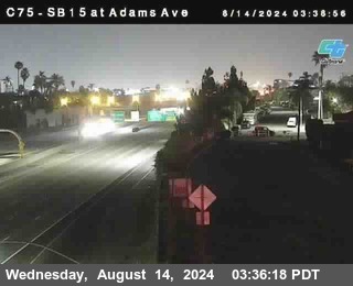 SB 15 at Adams Ave (On Ramp)