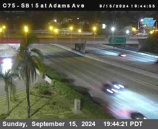 SB 15 at Adams Ave (On Ramp)