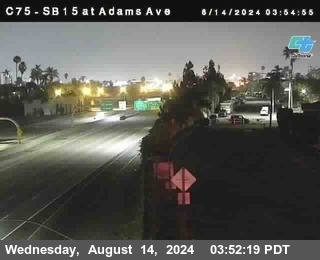 SB 15 at Adams Ave (On Ramp)