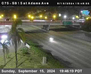 SB 15 at Adams Ave (On Ramp)