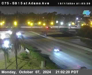 SB 15 at Adams Ave (On Ramp)