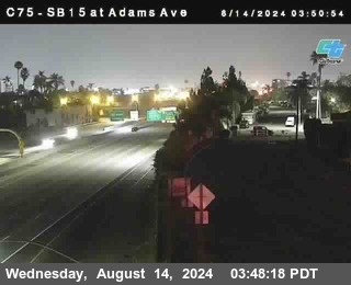 SB 15 at Adams Ave (On Ramp)