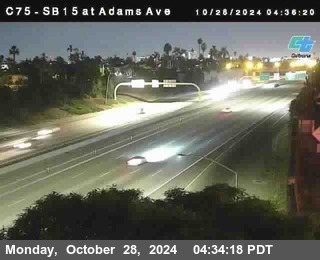 SB 15 at Adams Ave (On Ramp)