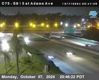 SB 15 at Adams Ave (On Ramp)