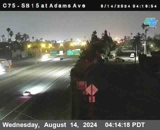 SB 15 at Adams Ave (On Ramp)