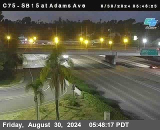 SB 15 at Adams Ave (On Ramp)