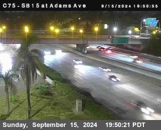 SB 15 at Adams Ave (On Ramp)