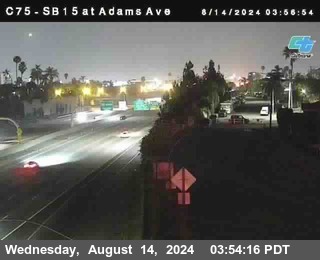 SB 15 at Adams Ave (On Ramp)