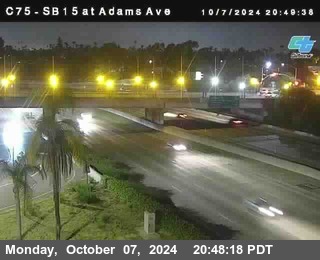 SB 15 at Adams Ave (On Ramp)