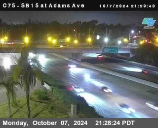 SB 15 at Adams Ave (On Ramp)