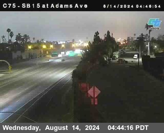 SB 15 at Adams Ave (On Ramp)