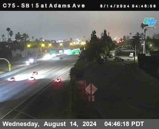 SB 15 at Adams Ave (On Ramp)