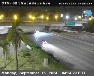 SB 15 at Adams Ave (On Ramp)