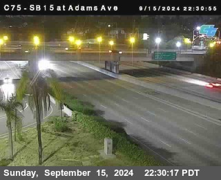 SB 15 at Adams Ave (On Ramp)