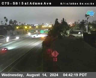 SB 15 at Adams Ave (On Ramp)