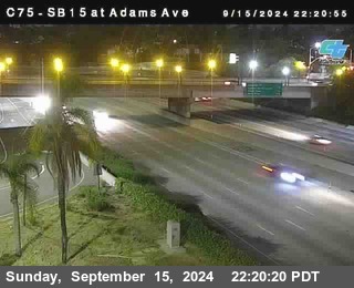 SB 15 at Adams Ave (On Ramp)