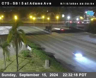 SB 15 at Adams Ave (On Ramp)