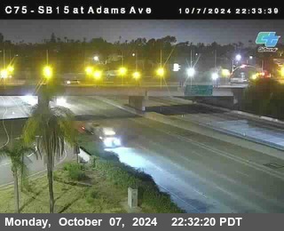 SB 15 at Adams Ave (On Ramp)