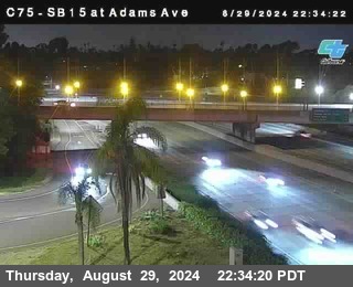 SB 15 at Adams Ave (On Ramp)