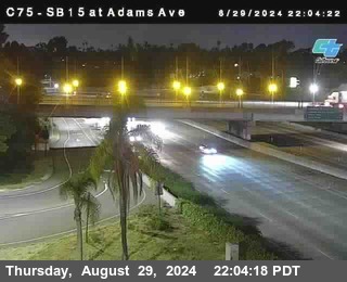 SB 15 at Adams Ave (On Ramp)