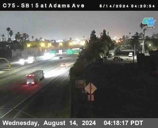 SB 15 at Adams Ave (On Ramp)