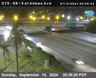 SB 15 at Adams Ave (On Ramp)