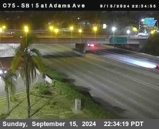 SB 15 at Adams Ave (On Ramp)