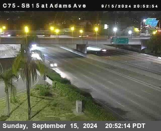 SB 15 at Adams Ave (On Ramp)