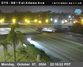 SB 15 at Adams Ave (On Ramp)