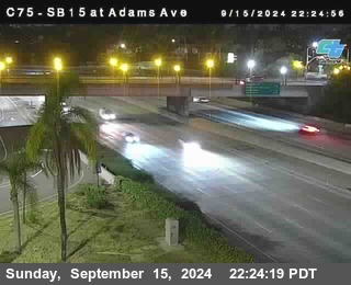 SB 15 at Adams Ave (On Ramp)