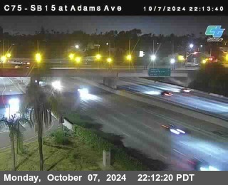 SB 15 at Adams Ave (On Ramp)