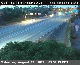 SB 15 at Adams Ave (On Ramp)