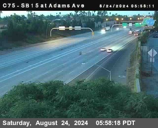 SB 15 at Adams Ave (On Ramp)