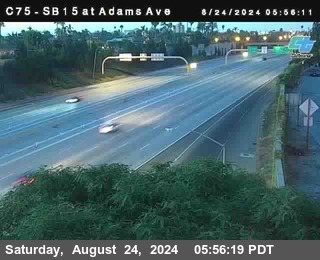 SB 15 at Adams Ave (On Ramp)