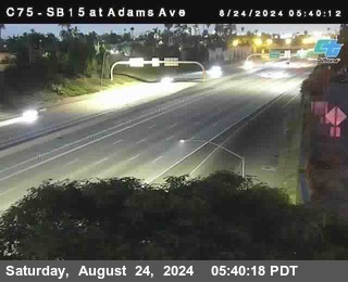 SB 15 at Adams Ave (On Ramp)