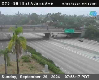 SB 15 at Adams Ave (On Ramp)