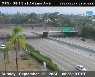 SB 15 at Adams Ave (On Ramp)