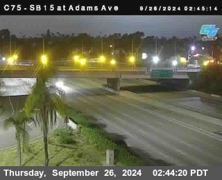 SB 15 at Adams Ave (On Ramp)