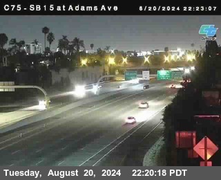 SB 15 at Adams Ave (On Ramp)