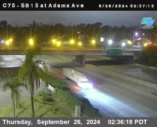 SB 15 at Adams Ave (On Ramp)