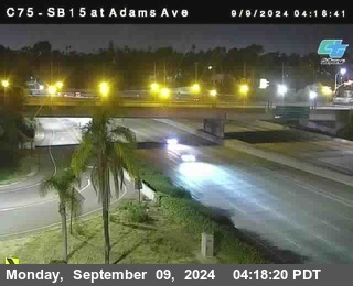 SB 15 at Adams Ave (On Ramp)