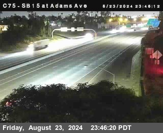 SB 15 at Adams Ave (On Ramp)