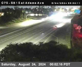 SB 15 at Adams Ave (On Ramp)