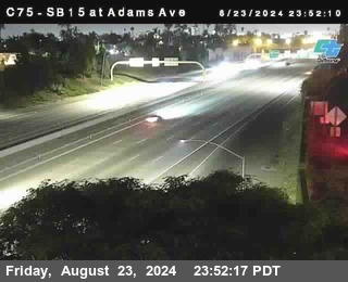 SB 15 at Adams Ave (On Ramp)