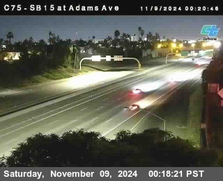 SB 15 at Adams Ave (On Ramp)