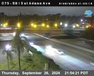 SB 15 at Adams Ave (On Ramp)