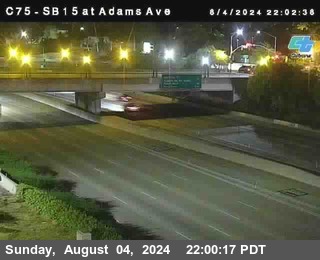 SB 15 at Adams Ave (On Ramp)