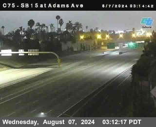 SB 15 at Adams Ave (On Ramp)