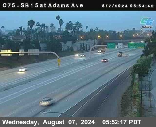 SB 15 at Adams Ave (On Ramp)