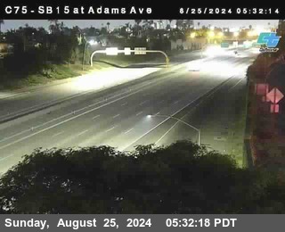 SB 15 at Adams Ave (On Ramp)